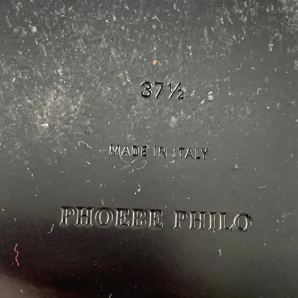 PHOEBE PHILO Size 7.5 Camel Patent Leather Square Toe Boots - Picture 9 of 9